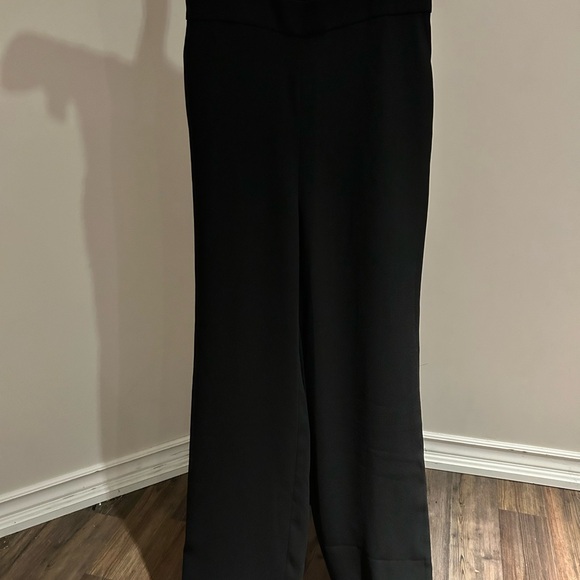 LOFT Black and White Color Block Jumpsuit - Picture 3 of 5